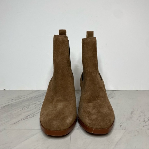Steve Madden Rhiannon Cognac Suede Chelsea Bootie 7 1/2 M - Picture 2 of 15